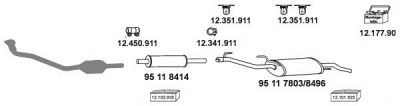 EBERSPACHER 12550 - Система выпуска ОГ
