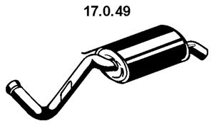 EBERSPACHER 17049 -  Глушитель выхлопных газов конечный
