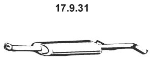 EBERSPACHER 17931 -  Средний глушитель выхлопных газов