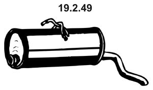 EBERSPACHER 19249 -  Глушитель выхлопных газов конечный