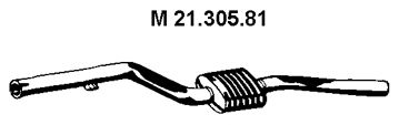 EBERSPACHER 2130581 -  Средний глушитель выхлопных газов