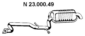 EBERSPACHER 2300049 -  Глушитель выхлопных газов конечный