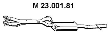 EBERSPACHER 2300181 -  Средний глушитель выхлопных газов