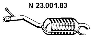 EBERSPACHER 2300183 -  Глушитель выхлопных газов конечный
