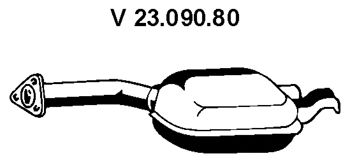 EBERSPACHER 2309080 -  Средний глушитель выхлопных газов