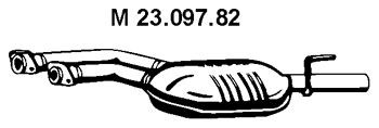 EBERSPACHER 2309782 -  Средний глушитель выхлопных газов
