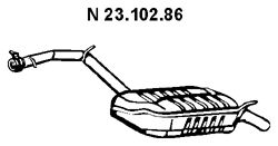 EBERSPACHER 2310286 -  Глушитель выхлопных газов конечный