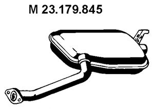 EBERSPACHER 23179845 -  Средний глушитель выхлопных газов