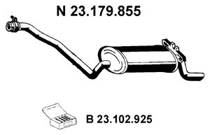 EBERSPACHER 23179855 -  Глушитель выхлопных газов конечный