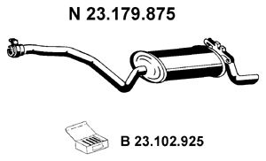 EBERSPACHER 23179875 -  Глушитель выхлопных газов конечный
