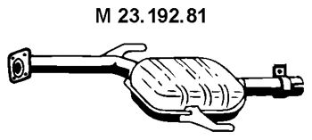 EBERSPACHER 2319281 -  Средний глушитель выхлопных газов