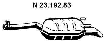 EBERSPACHER 2319283 -  Глушитель выхлопных газов конечный