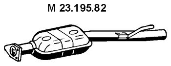 EBERSPACHER 2319582 -  Средний глушитель выхлопных газов