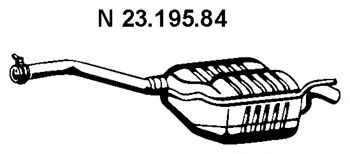 EBERSPACHER 2319584 -  Глушитель выхлопных газов конечный