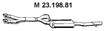EBERSPACHER 2319881 -  Средний глушитель выхлопных газов