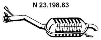 EBERSPACHER 2319883 -  Глушитель выхлопных газов конечный