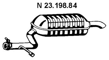 EBERSPACHER 2319884 -  Глушитель выхлопных газов конечный