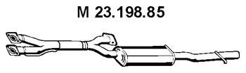 EBERSPACHER 2319885 -  Средний глушитель выхлопных газов