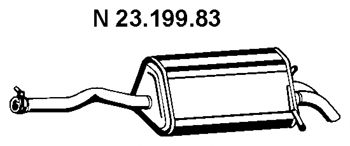 EBERSPACHER 2319983 -  Глушитель выхлопных газов конечный