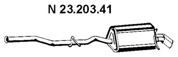 EBERSPACHER 2320341 -  Глушитель выхлопных газов конечный