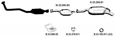 EBERSPACHER 232077 -  Система выпуска ОГ