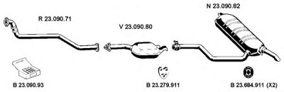 EBERSPACHER 232078 -  Система выпуска ОГ