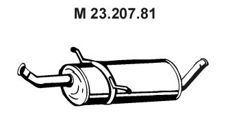 EBERSPACHER 2320781 -  Средний глушитель выхлопных газов