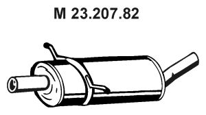EBERSPACHER 2320782 -  Средний глушитель выхлопных газов