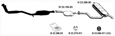 EBERSPACHER 232087 -  Система выпуска ОГ