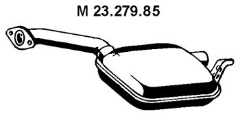 EBERSPACHER 2327985 -  Средний глушитель выхлопных газов