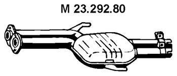 EBERSPACHER 2329280 -  Средний глушитель выхлопных газов
