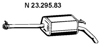 EBERSPACHER 2329583 -  Глушитель выхлопных газов конечный