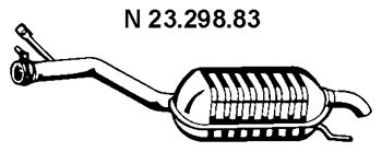 EBERSPACHER 2329883 -  Глушитель выхлопных газов конечный