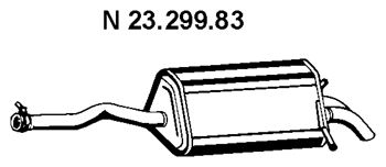 EBERSPACHER 2329983 -  Глушитель выхлопных газов конечный