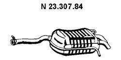 EBERSPACHER 2330784 -  Глушитель выхлопных газов конечный