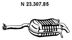EBERSPACHER 2330785 -  Глушитель выхлопных газов конечный