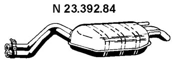 EBERSPACHER 2339284 -  Глушитель выхлопных газов конечный