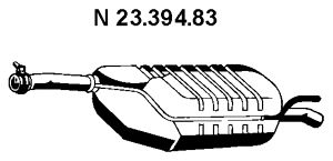 EBERSPACHER 2339483 -  Глушитель выхлопных газов конечный