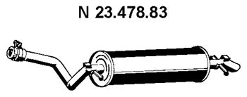 EBERSPACHER 2347883 -  Глушитель выхлопных газов конечный