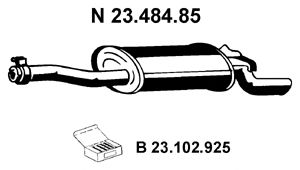 EBERSPACHER 2348485 -  Глушитель выхлопных газов конечный