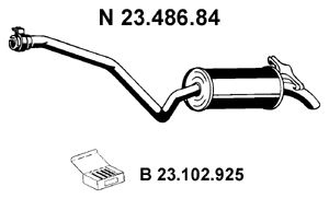 EBERSPACHER 2348684 -  Глушитель выхлопных газов конечный