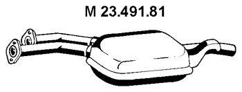 EBERSPACHER 2349181 -  Средний глушитель выхлопных газов