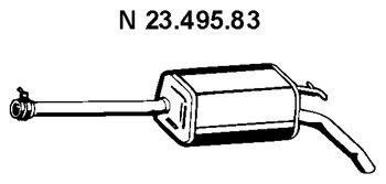 EBERSPACHER 2349583 -  Глушитель выхлопных газов конечный