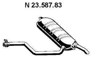 EBERSPACHER 2358783 -  Глушитель выхлопных газов конечный