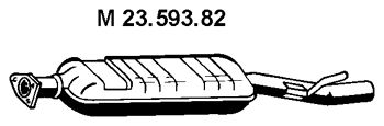 EBERSPACHER 2359382 -  Средний глушитель выхлопных газов