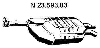 EBERSPACHER 2359383 -  Глушитель выхлопных газов конечный