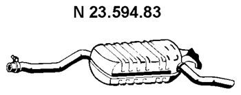 EBERSPACHER 2359483 -  Глушитель выхлопных газов конечный
