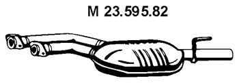 EBERSPACHER 2359582 -  Средний глушитель выхлопных газов