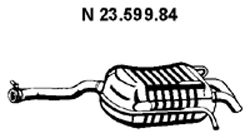 EBERSPACHER 2359984 -  Глушитель выхлопных газов конечный