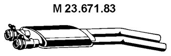 EBERSPACHER 2367183 -  Средний глушитель выхлопных газов